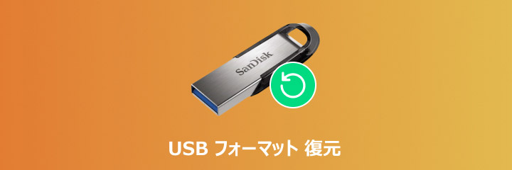 USB フォーマット 復元