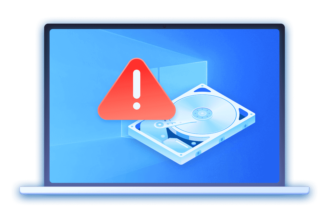 破損したハードドライブ