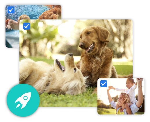 画像を一括に圧縮