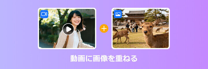 動画に画像を重ねる